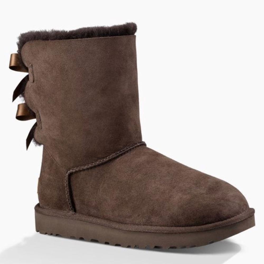 NIB! UGG AUSTRALIA BAILEY BOW || Brown🎀🎀 size 10